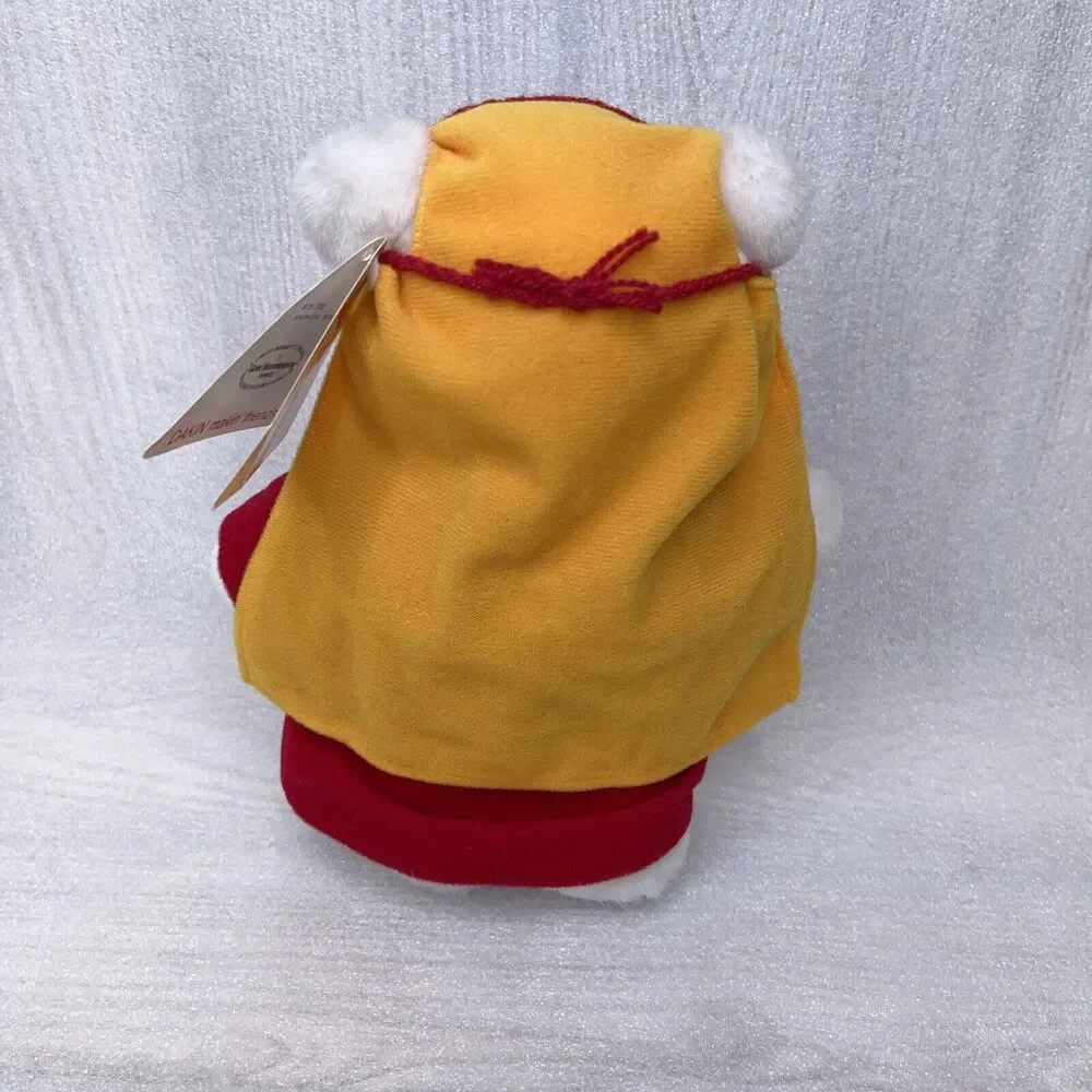 Vintage 1988 Dakin White Shepherd Bear Christmas Stuffed Animal Plush 9
